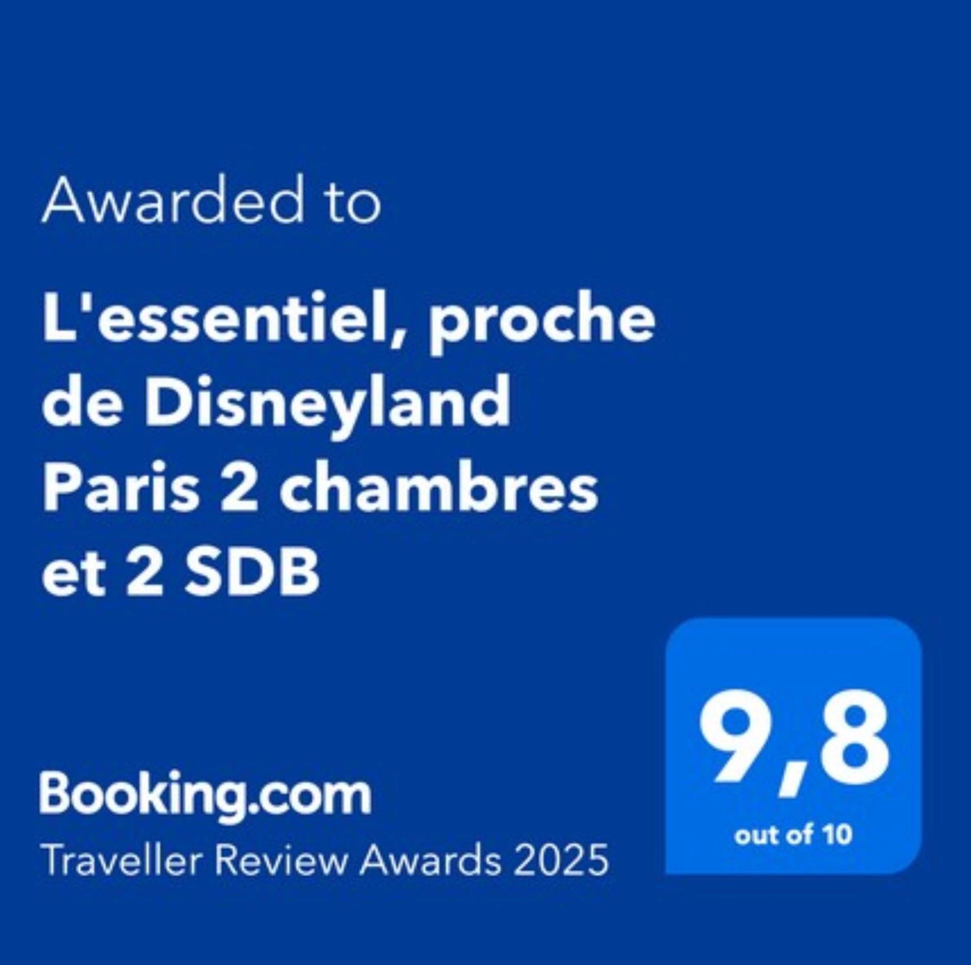 L'Essentiel, Proche De Disneyland Paris 2 Chambres Et 2 Sdb Chessy  Exterior photo